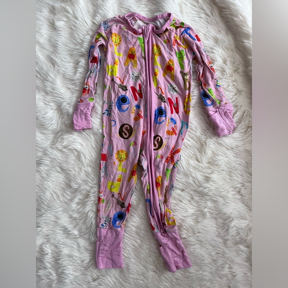 Little Sleepies Pink Alphabet Friends Zippy